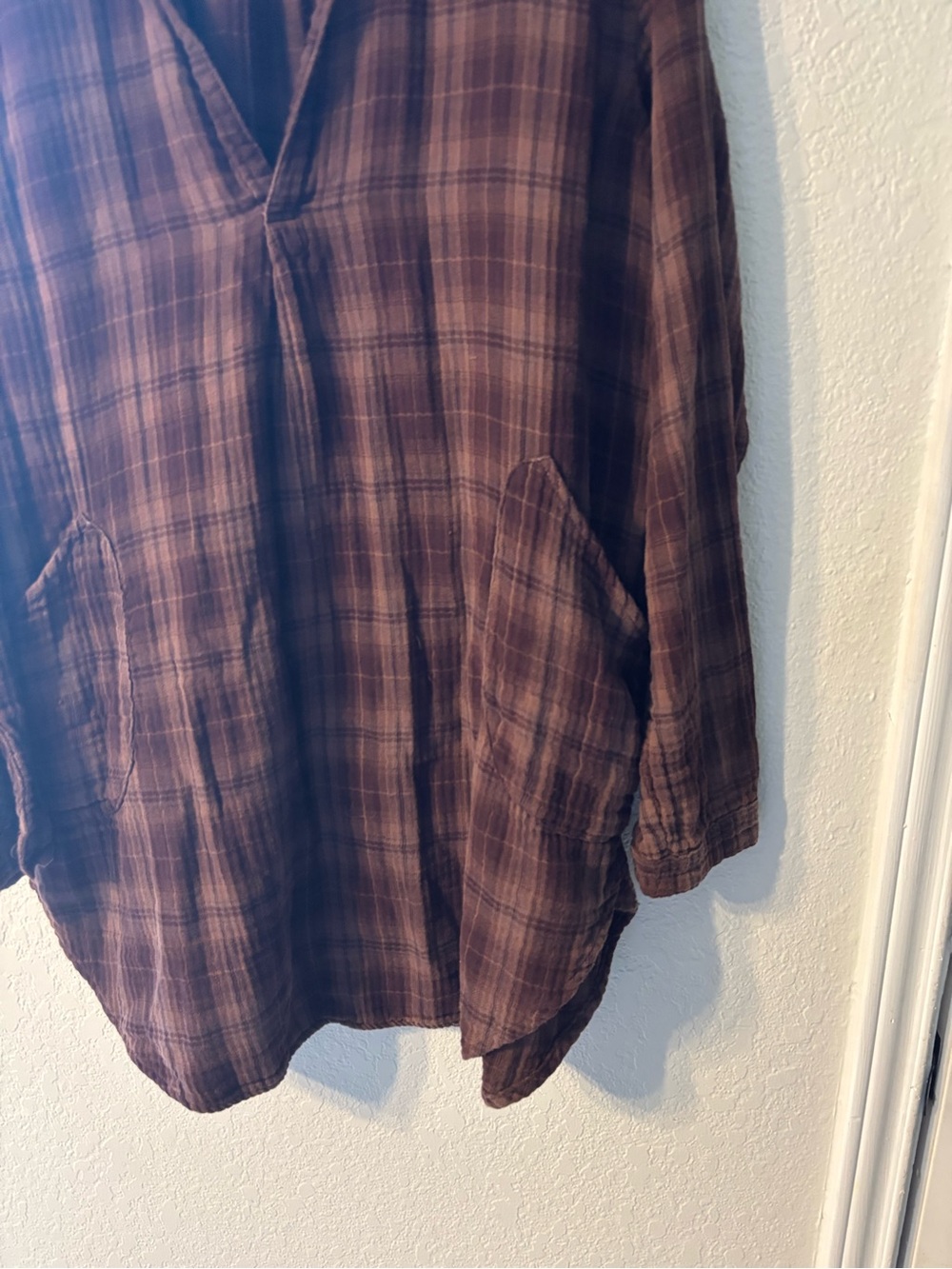 CP Shades Brown Knit Pullover shirt dress whimsigoth, ghazi, lagenlook XL - Picture 4 of 7